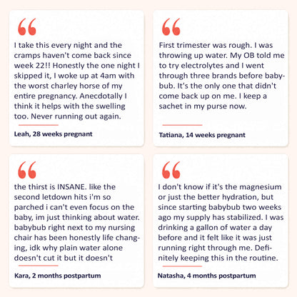 Bub's Pregnancy & Breastfeeding Hydration